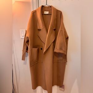 Stylish Tan 100% wool Overcoat